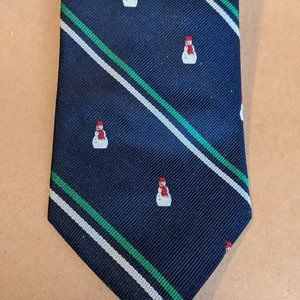 Brooks brother mens, tie blue snowman